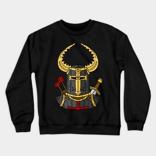 crusader helmet. medieval knight. Crewneck Sweatshirt